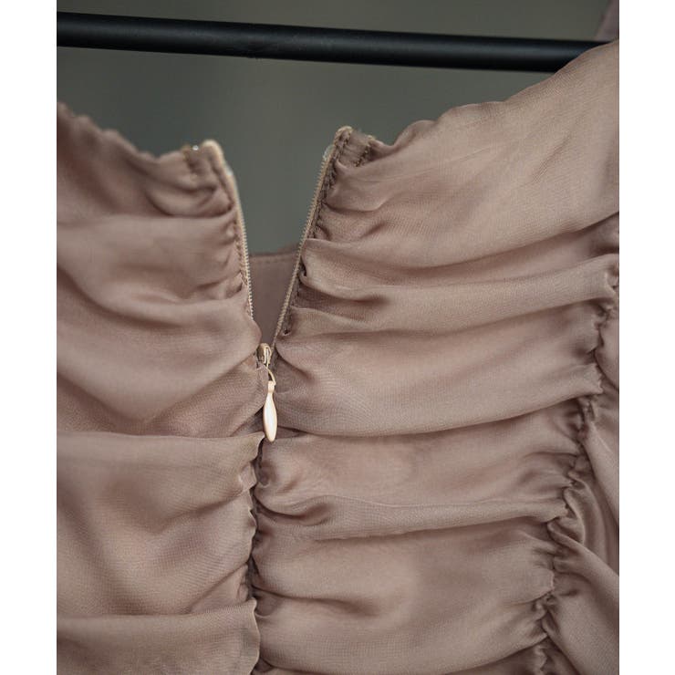 ワンピース ドレス 結婚式 異素材ドッキング | DRESS+ | 詳細画像24 