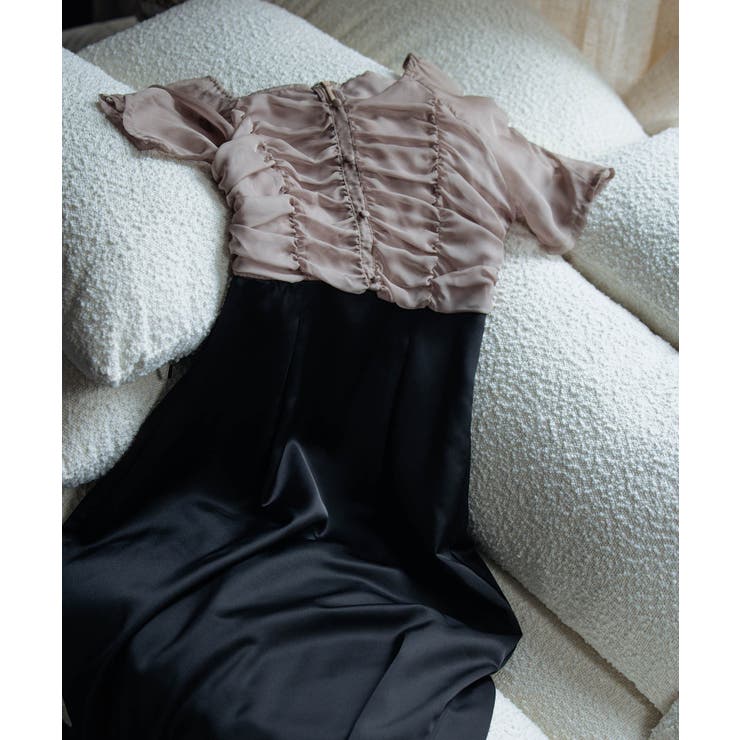 ワンピース ドレス 結婚式 異素材ドッキング | DRESS+ | 詳細画像25 