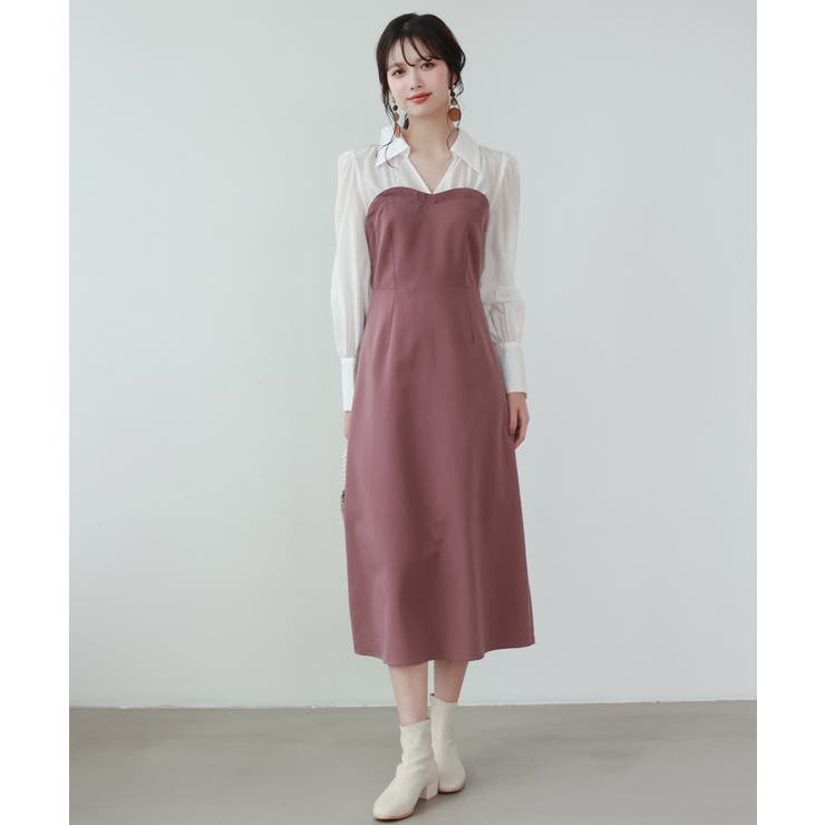 ドッキングビスチェワンピース | SAISON DE PAPILLON  | 詳細画像11 