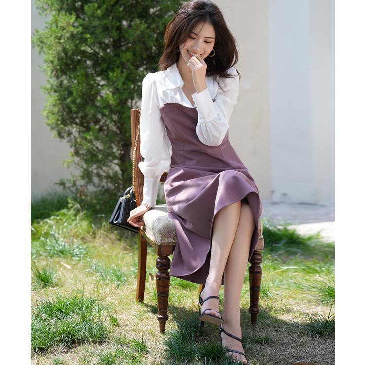 ドッキングビスチェワンピース | SAISON DE PAPILLON  | 詳細画像4 