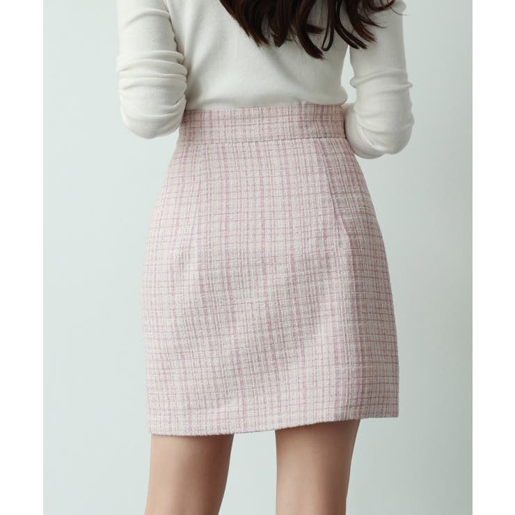 ツイード生地ペチパン付きミニスカート | SAISON DE PAPILLON  | 詳細画像22 