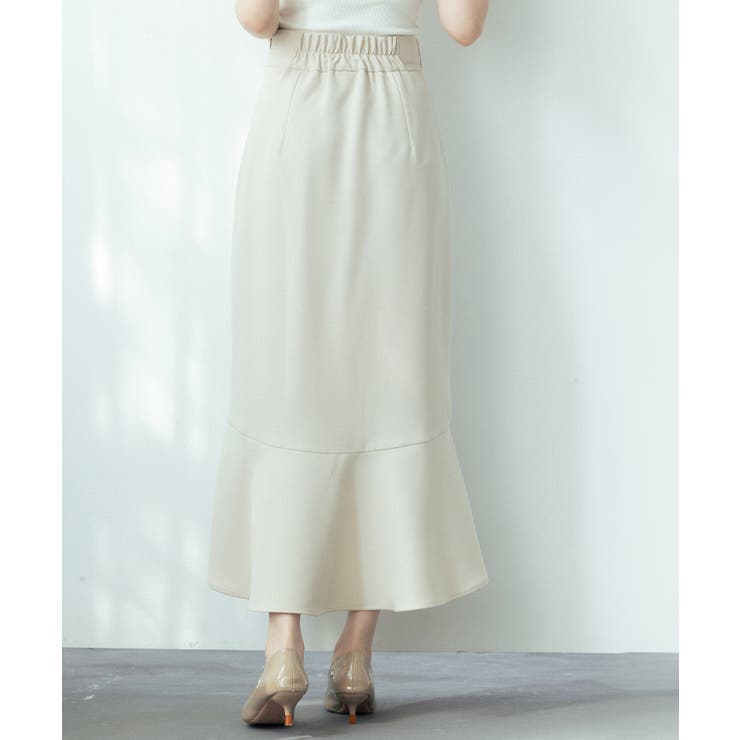 ラップ風ダブルベルトミモレ丈スカート | SAISON DE PAPILLON  | 詳細画像10 