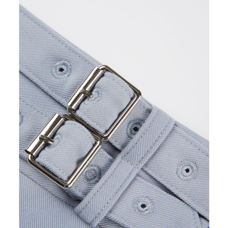 ラップ風ダブルベルトミモレ丈スカート | SAISON DE PAPILLON  | 詳細画像43 