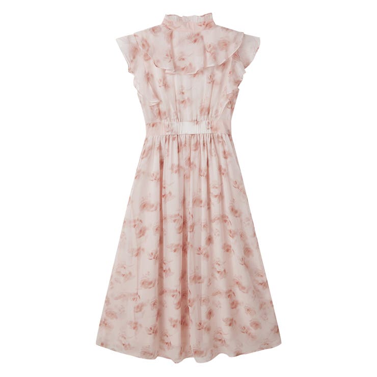 花柄シフォン生地ミモレ丈ワンピース | SAISON DE PAPILLON  | 詳細画像41 