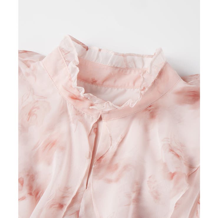 花柄シフォン生地ミモレ丈ワンピース | SAISON DE PAPILLON  | 詳細画像42 