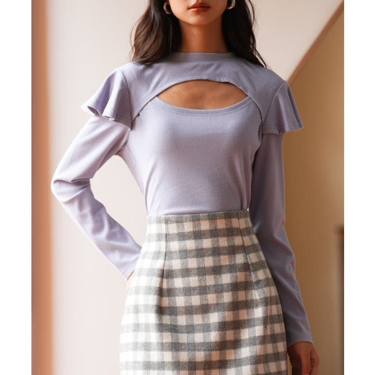 フロントカットアウトカットソートップス | SAISON DE PAPILLON  | 詳細画像11 