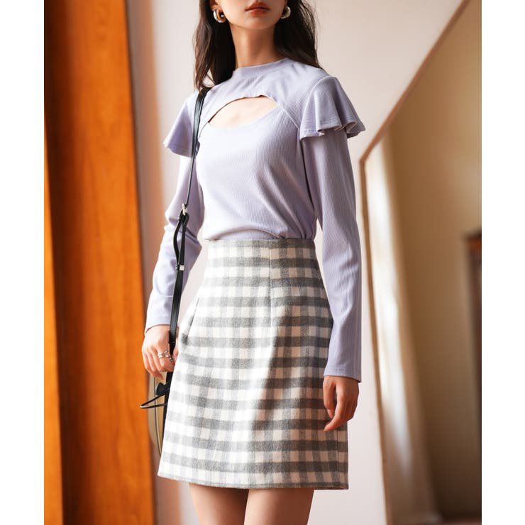 フロントカットアウトカットソートップス | SAISON DE PAPILLON  | 詳細画像14 