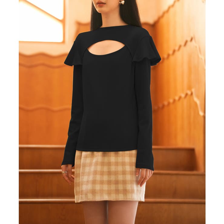 フロントカットアウトカットソートップス | SAISON DE PAPILLON  | 詳細画像20 