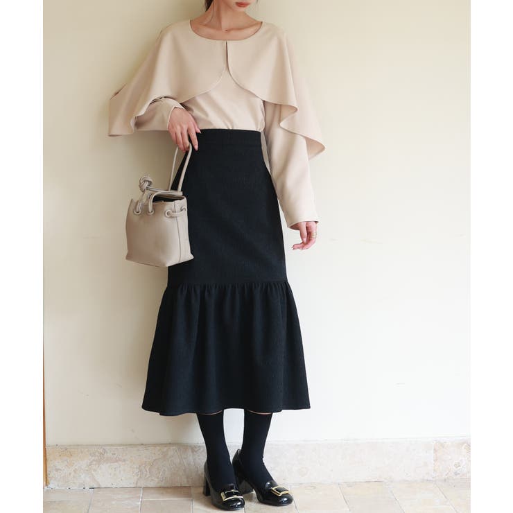 クルーネックケープブラウス | SAISON DE PAPILLON  | 詳細画像13 