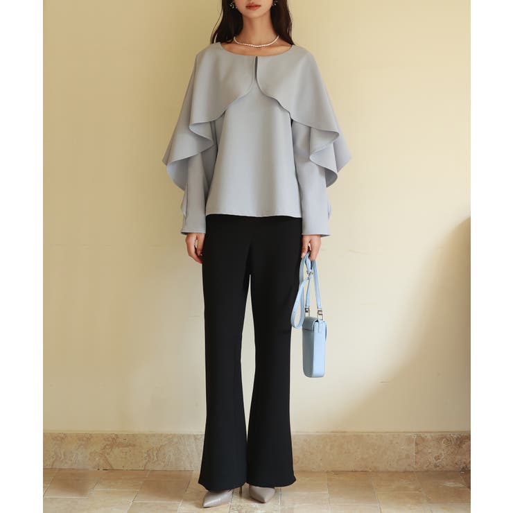 クルーネックケープブラウス | SAISON DE PAPILLON  | 詳細画像23 