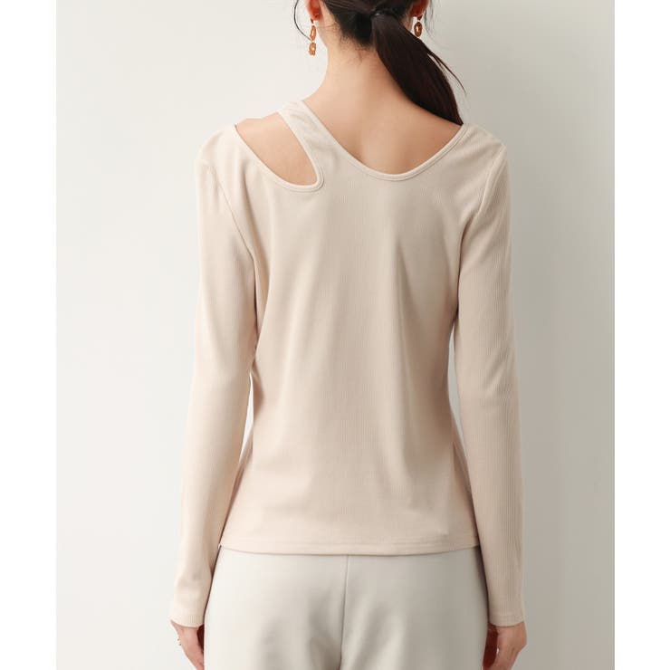 カットアウトリブカットソートップス | SAISON DE PAPILLON  | 詳細画像5 