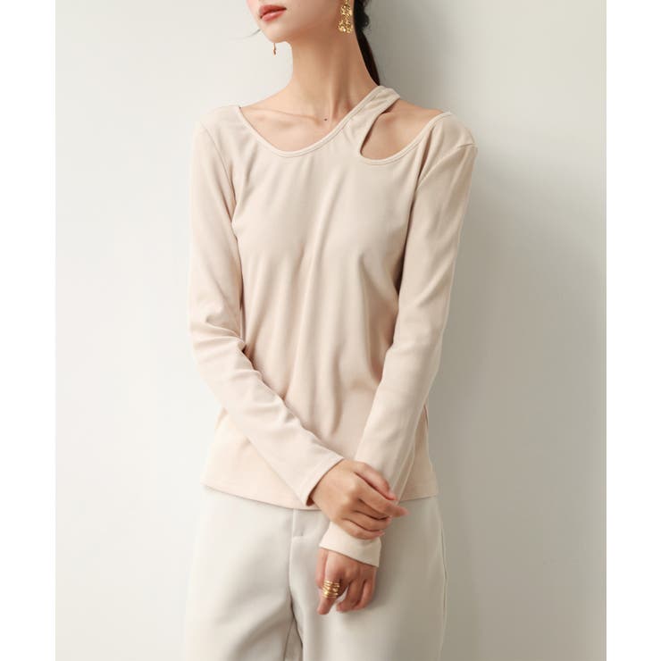 カットアウトリブカットソートップス | SAISON DE PAPILLON  | 詳細画像7 