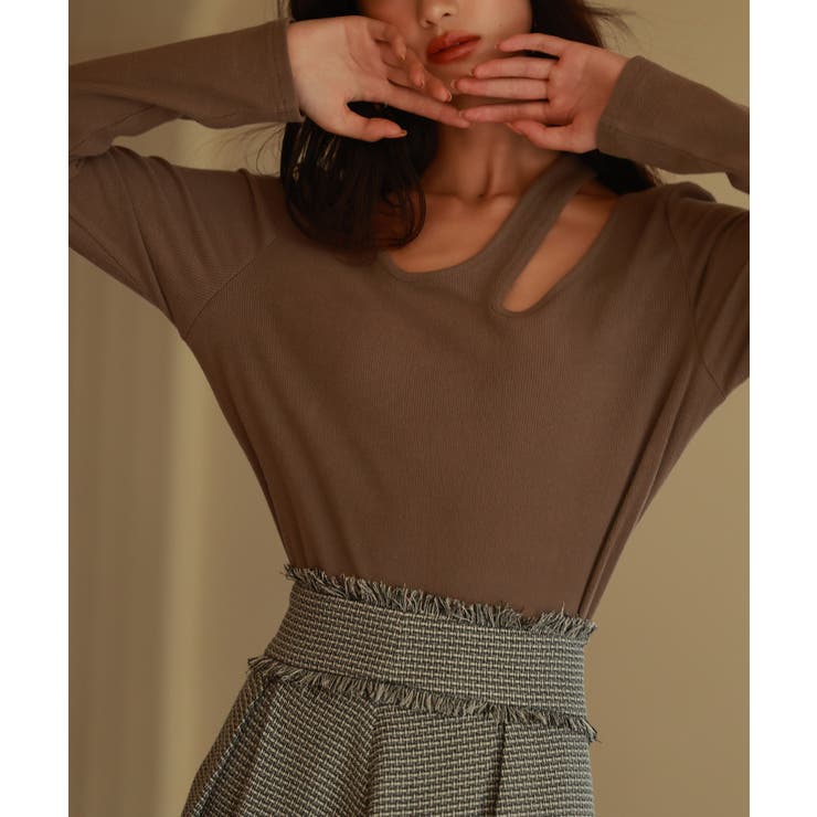 THINGSTHATMATTER カットアウトリブカットソー 楽天市場】【SALE／60%OFF】カットアウトリブカットソー KBF