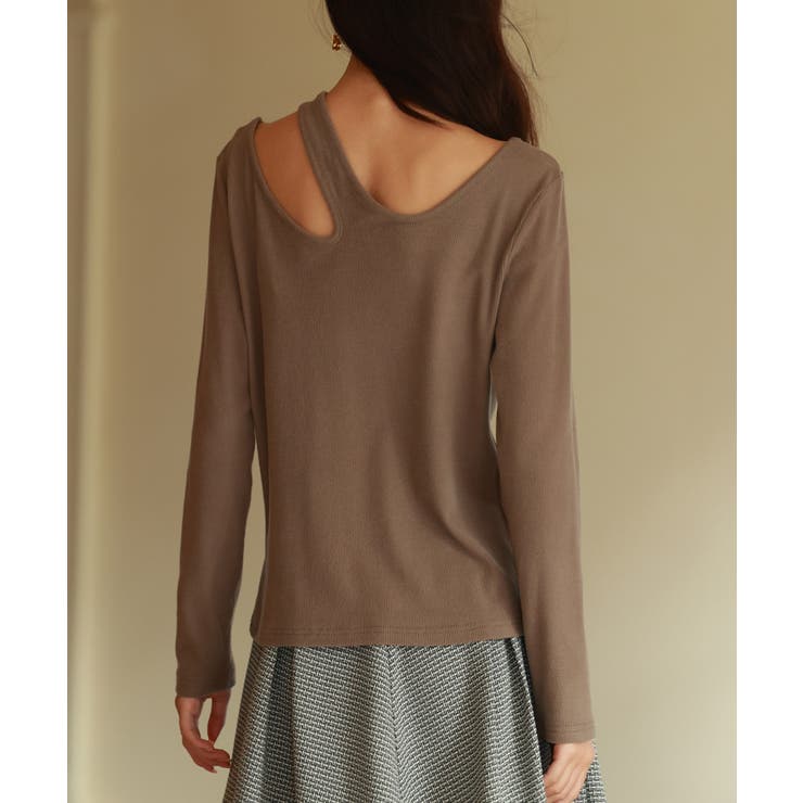 カットアウトリブカットソートップス | SAISON DE PAPILLON  | 詳細画像13 