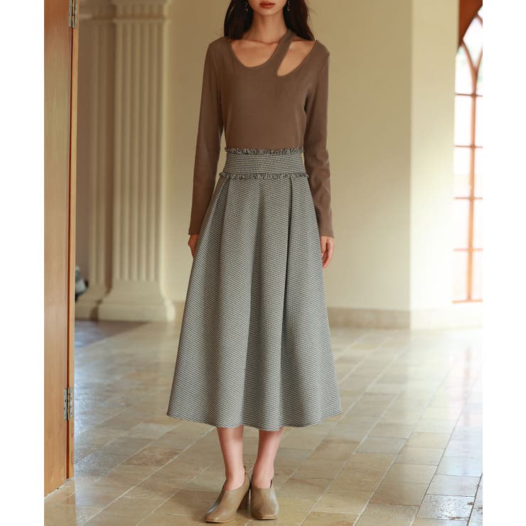 カットアウトリブカットソートップス | SAISON DE PAPILLON  | 詳細画像14 