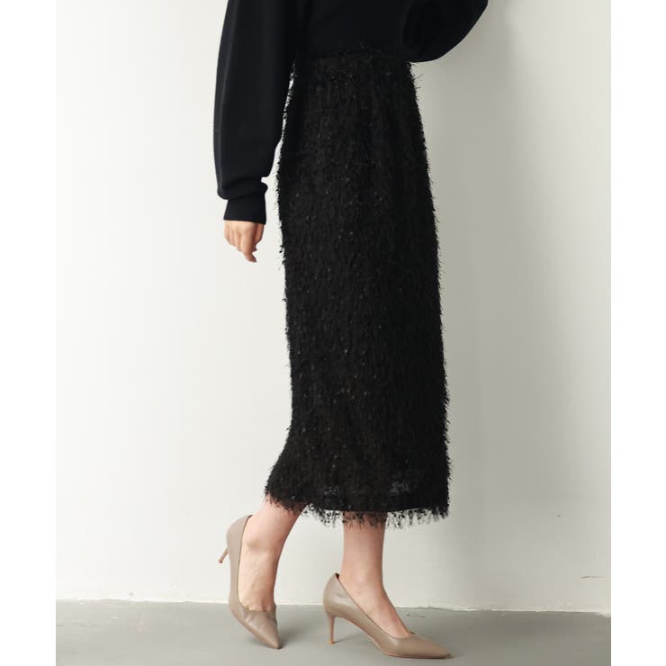 ふわふわシャギーナロースカート | SAISON DE PAPILLON  | 詳細画像8 