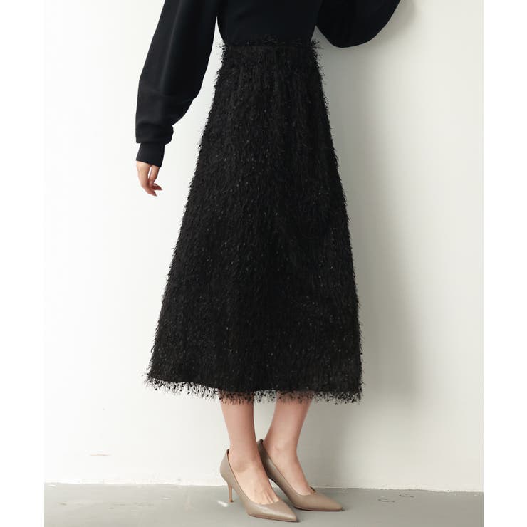 ふわふわシャギーナロースカート | SAISON DE PAPILLON  | 詳細画像13 