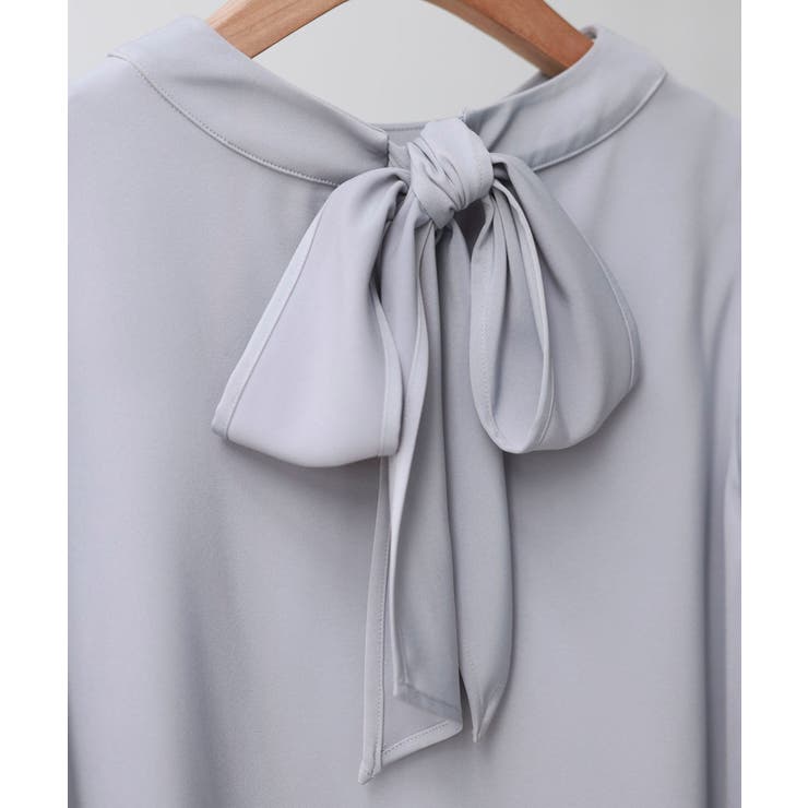 後首元リボンデザイン長袖ブラウス | SAISON DE PAPILLON  | 詳細画像40 