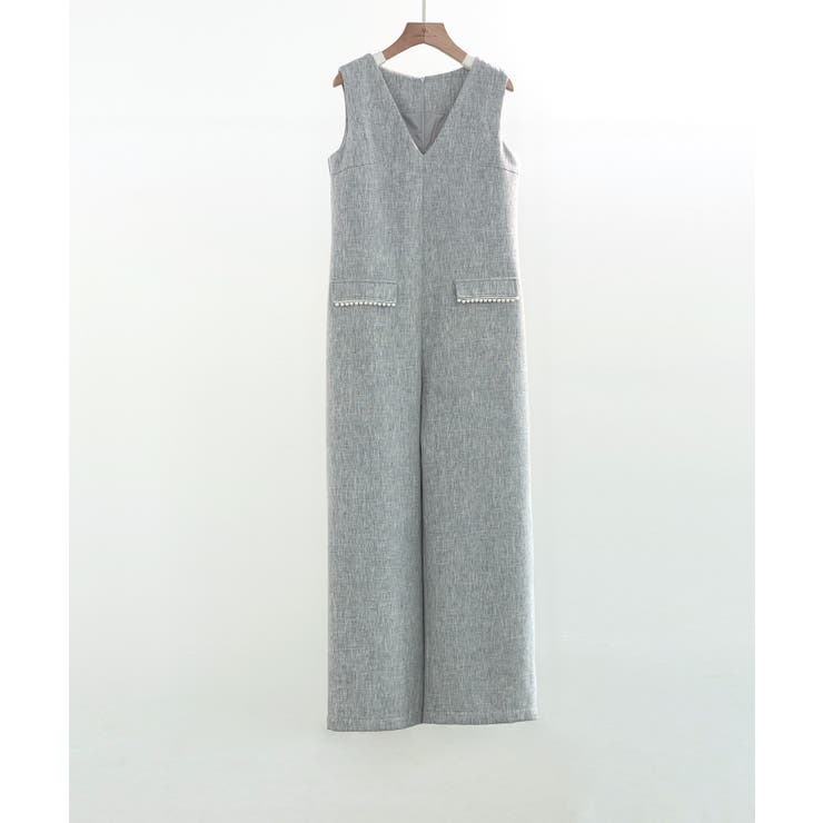 深Vネックツイードオールインワン | SAISON DE PAPILLON  | 詳細画像29 