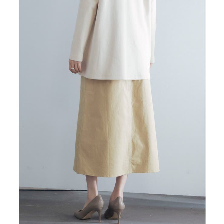 ハイウエストカーゴポケットロング丈スカート | SAISON DE PAPILLON  | 詳細画像5 