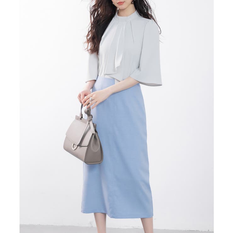 ハイウエスト仕様ミモレ丈スカート | SAISON DE PAPILLON  | 詳細画像20 