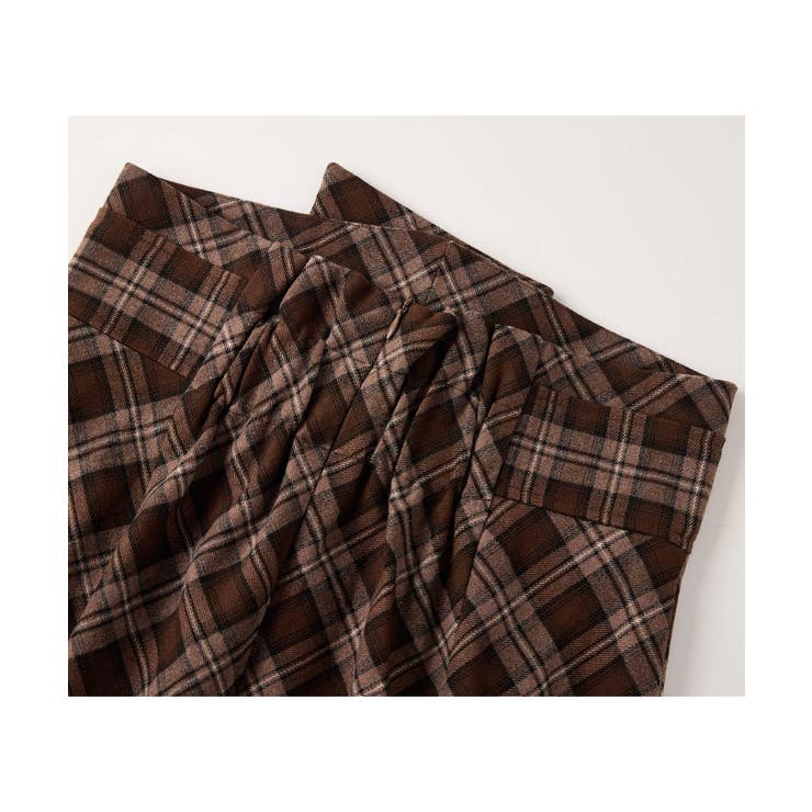 配色チェック柄ハイウエストスカート | SAISON DE PAPILLON  | 詳細画像27 