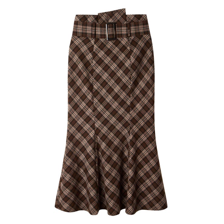 配色チェック柄ハイウエストスカート | SAISON DE PAPILLON  | 詳細画像21 