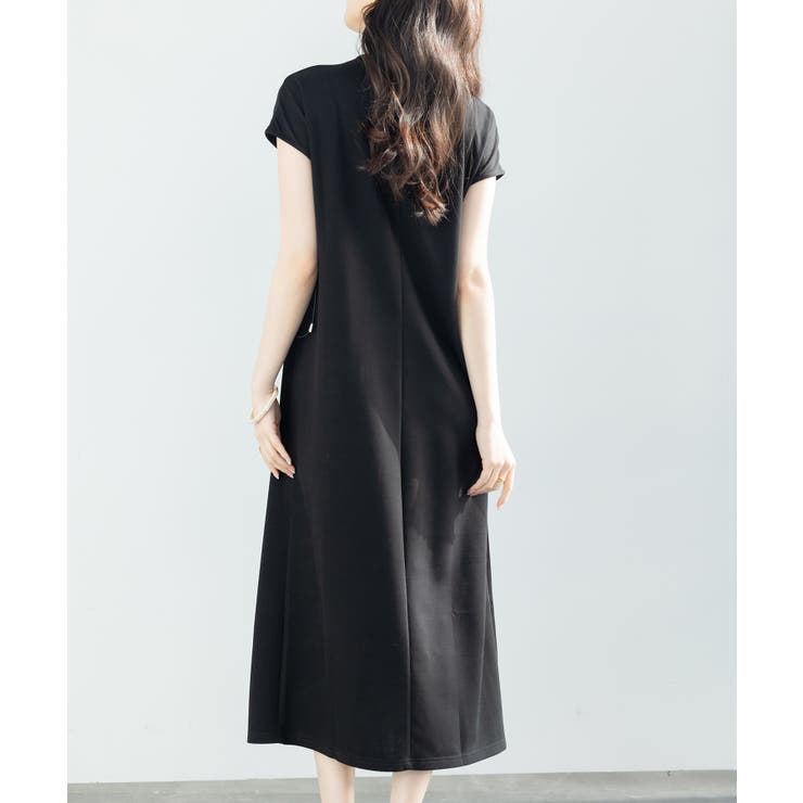 ポンチ素材フレンチスリーブワンピース | SAISON DE PAPILLON  | 詳細画像27 