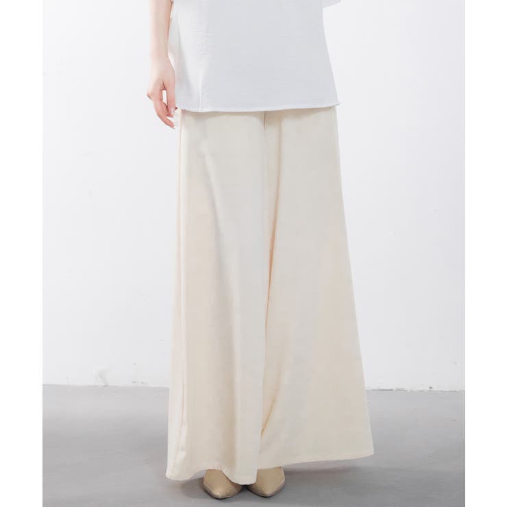 体型カバーハイウエストワイドパンツ | SAISON DE PAPILLON  | 詳細画像22 