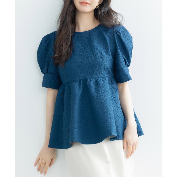 フクレジャガードパフスリープブラウス | SAISON DE PAPILLON  | 詳細画像36 