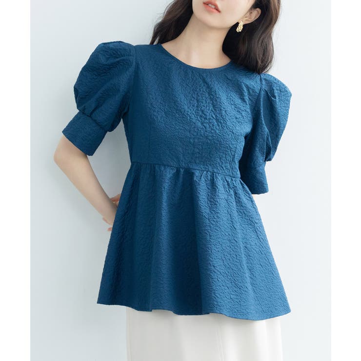 フクレジャガードパフスリープブラウス | SAISON DE PAPILLON  | 詳細画像38 