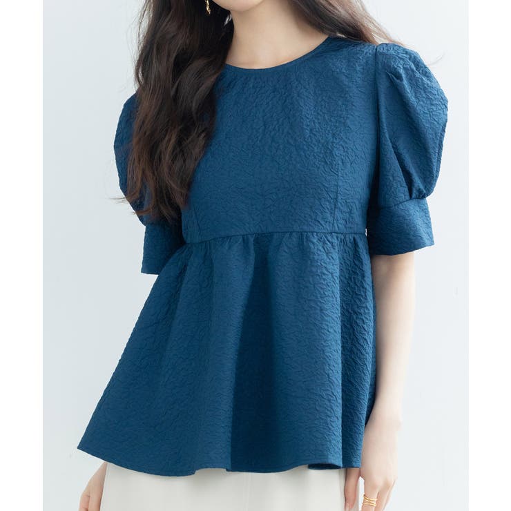 フクレジャガードパフスリープブラウス | SAISON DE PAPILLON  | 詳細画像39 