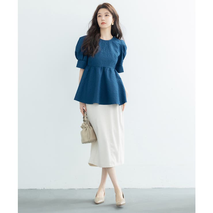 フクレジャガードパフスリープブラウス | SAISON DE PAPILLON  | 詳細画像30 