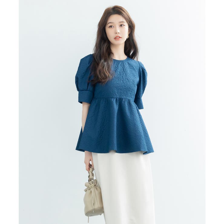 フクレジャガードパフスリープブラウス | SAISON DE PAPILLON  | 詳細画像31 