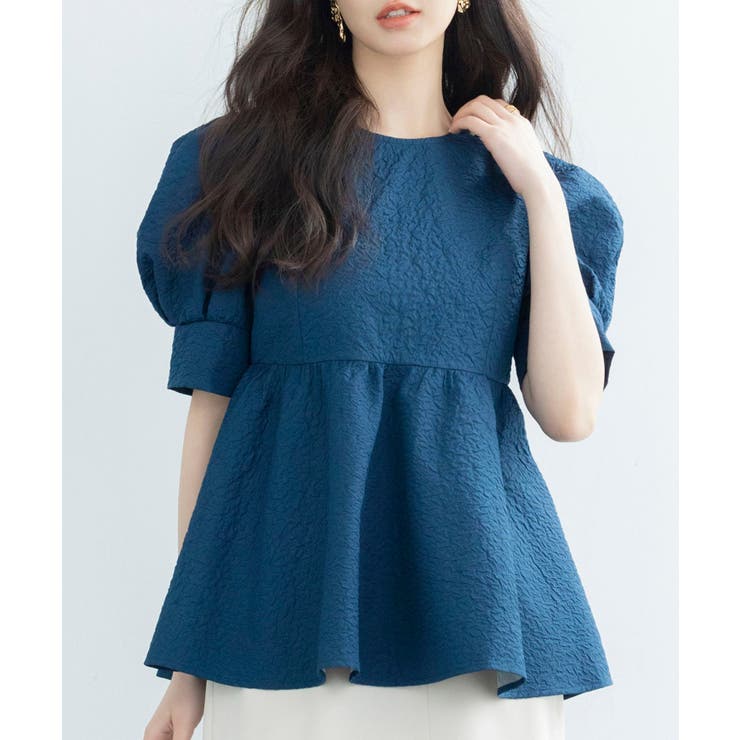 フクレジャガードパフスリープブラウス | SAISON DE PAPILLON  | 詳細画像32 