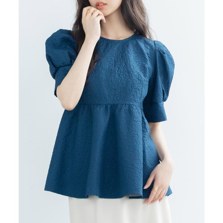 フクレジャガードパフスリープブラウス | SAISON DE PAPILLON  | 詳細画像33 