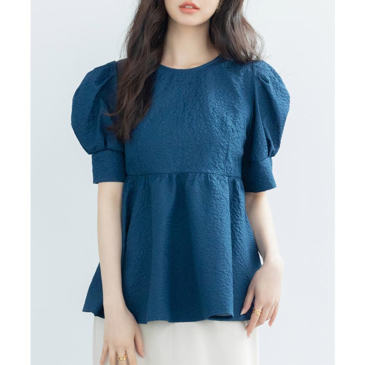 フクレジャガードパフスリープブラウス | SAISON DE PAPILLON  | 詳細画像34 