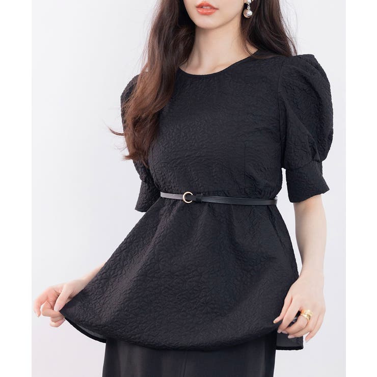 フクレジャガードパフスリープブラウス | SAISON DE PAPILLON  | 詳細画像11 