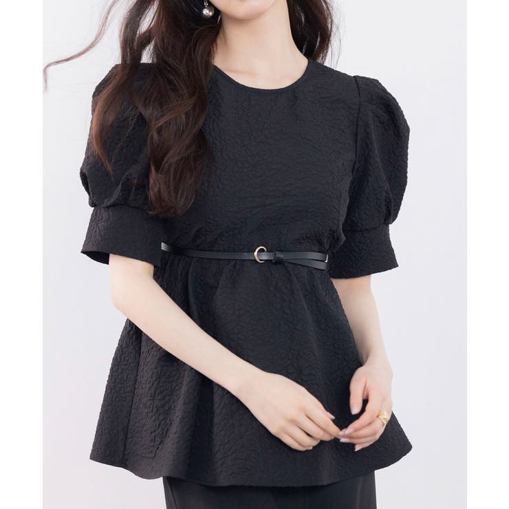 フクレジャガードパフスリープブラウス | SAISON DE PAPILLON  | 詳細画像13 