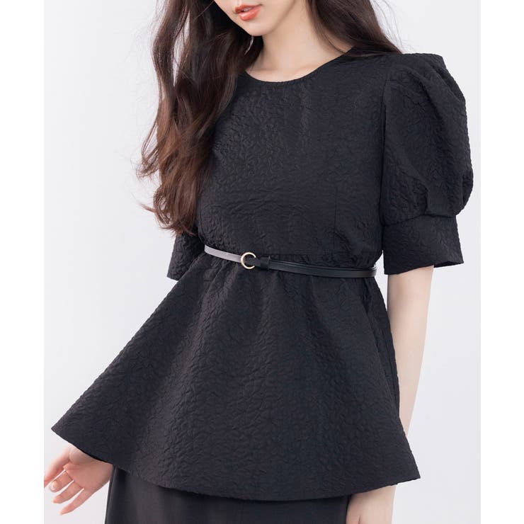 フクレジャガードパフスリープブラウス | SAISON DE PAPILLON  | 詳細画像14 