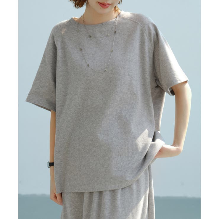 ラグランスリーブクルーネックカットソー | SAISON DE PAPILLON  | 詳細画像4 