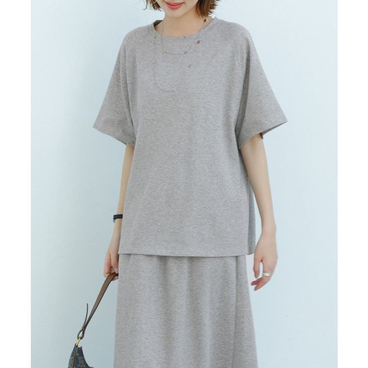 ラグランスリーブクルーネックカットソー | SAISON DE PAPILLON  | 詳細画像5 