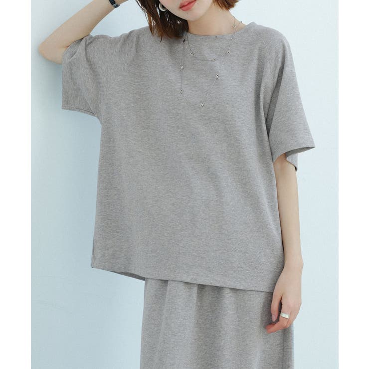 ラグランスリーブクルーネックカットソー | SAISON DE PAPILLON  | 詳細画像6 