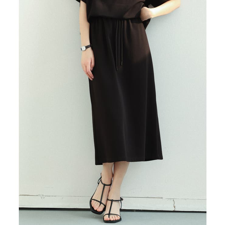 ウエストゴムミモレ丈スウェットスカート | SAISON DE PAPILLON  | 詳細画像25 