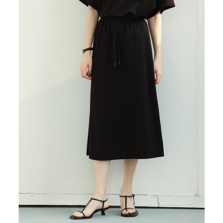 ウエストゴムミモレ丈スウェットスカート | SAISON DE PAPILLON  | 詳細画像26 