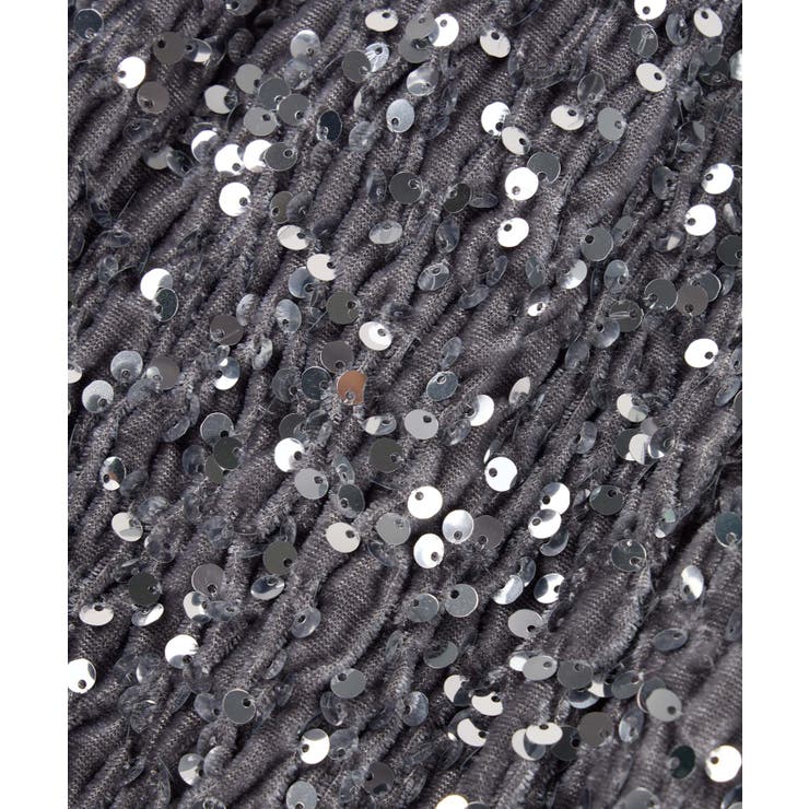 スパンコールベロア生地フレアスカート | SAISON DE PAPILLON  | 詳細画像22 