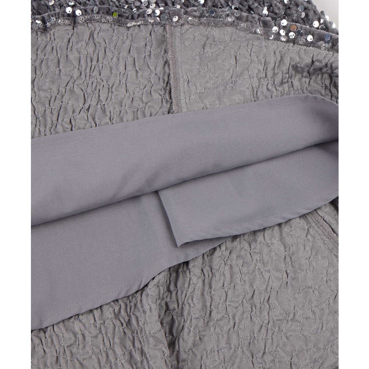 スパンコールベロア生地フレアスカート | SAISON DE PAPILLON  | 詳細画像23 