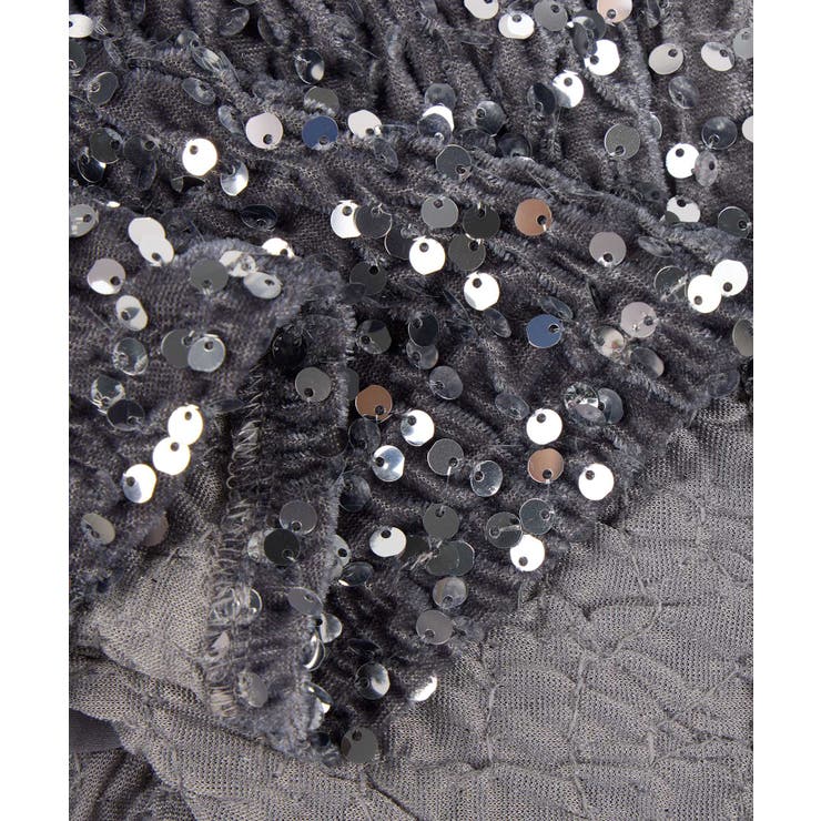 スパンコールベロア生地フレアスカート | SAISON DE PAPILLON  | 詳細画像24 