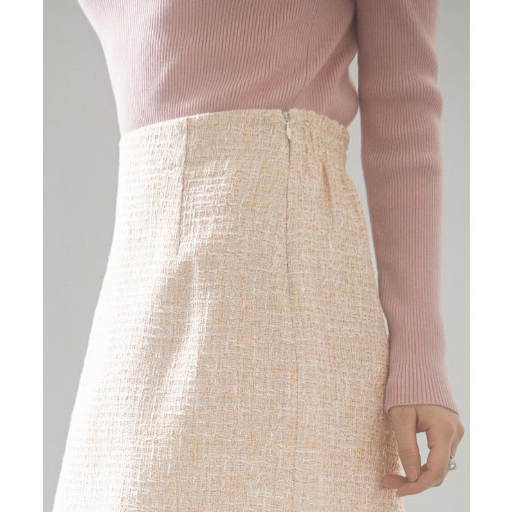 スリット入りラメツイード生地スカート | SAISON DE PAPILLON  | 詳細画像17 