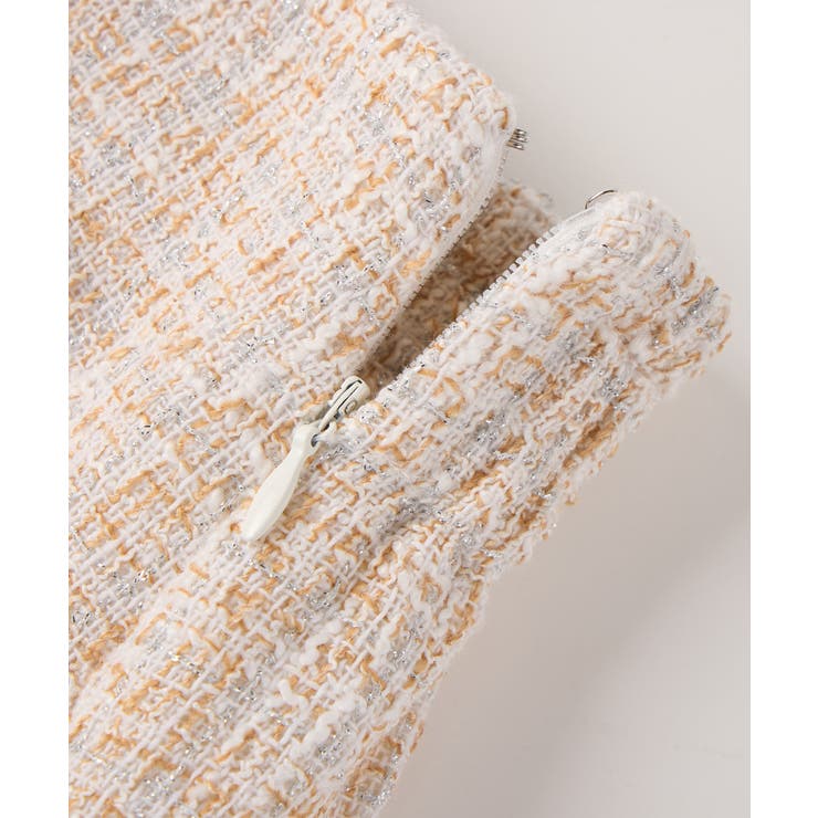 スリット入りラメツイード生地スカート | SAISON DE PAPILLON  | 詳細画像31 